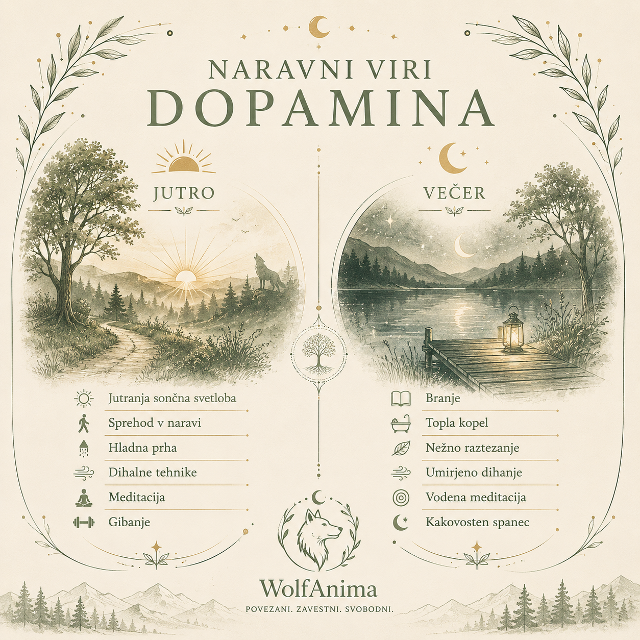 Dopamin – iskra motivacije, ilustracija WolfAnima