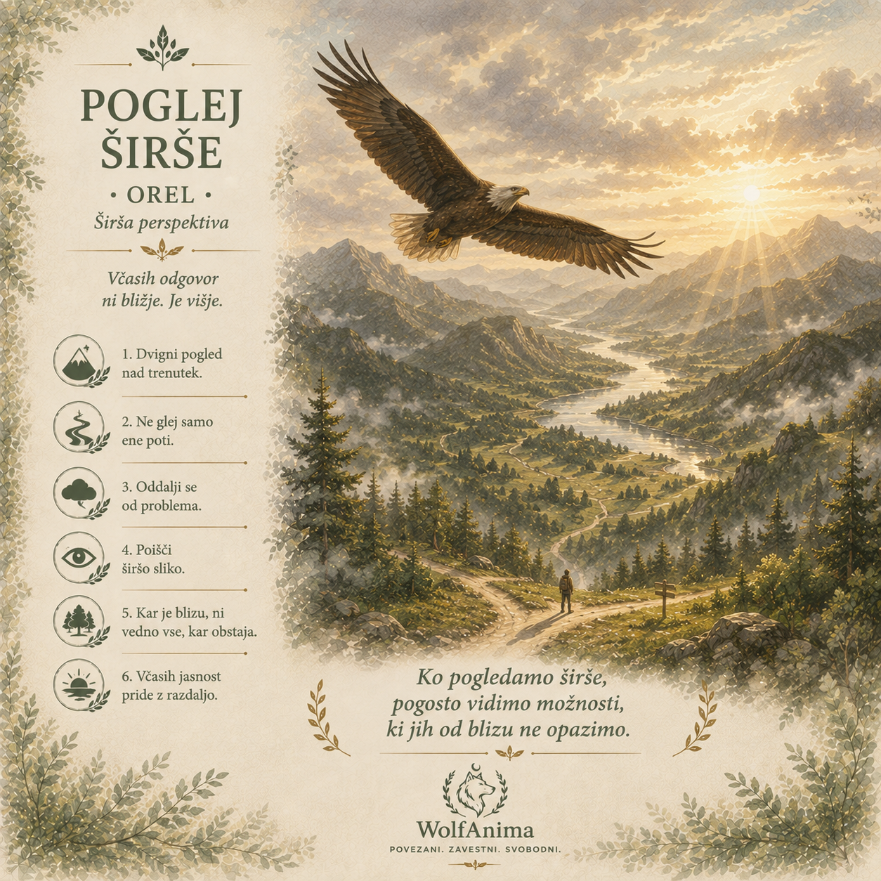 Orel – poglej širše, ilustracija WolfAnima