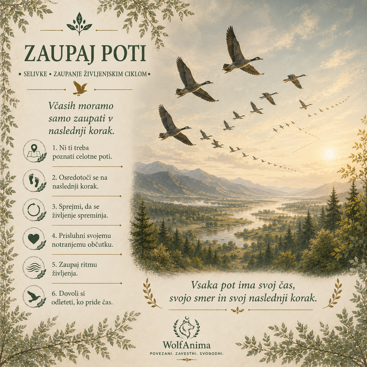 Selivke – zaupaj poti, ilustracija WolfAnima