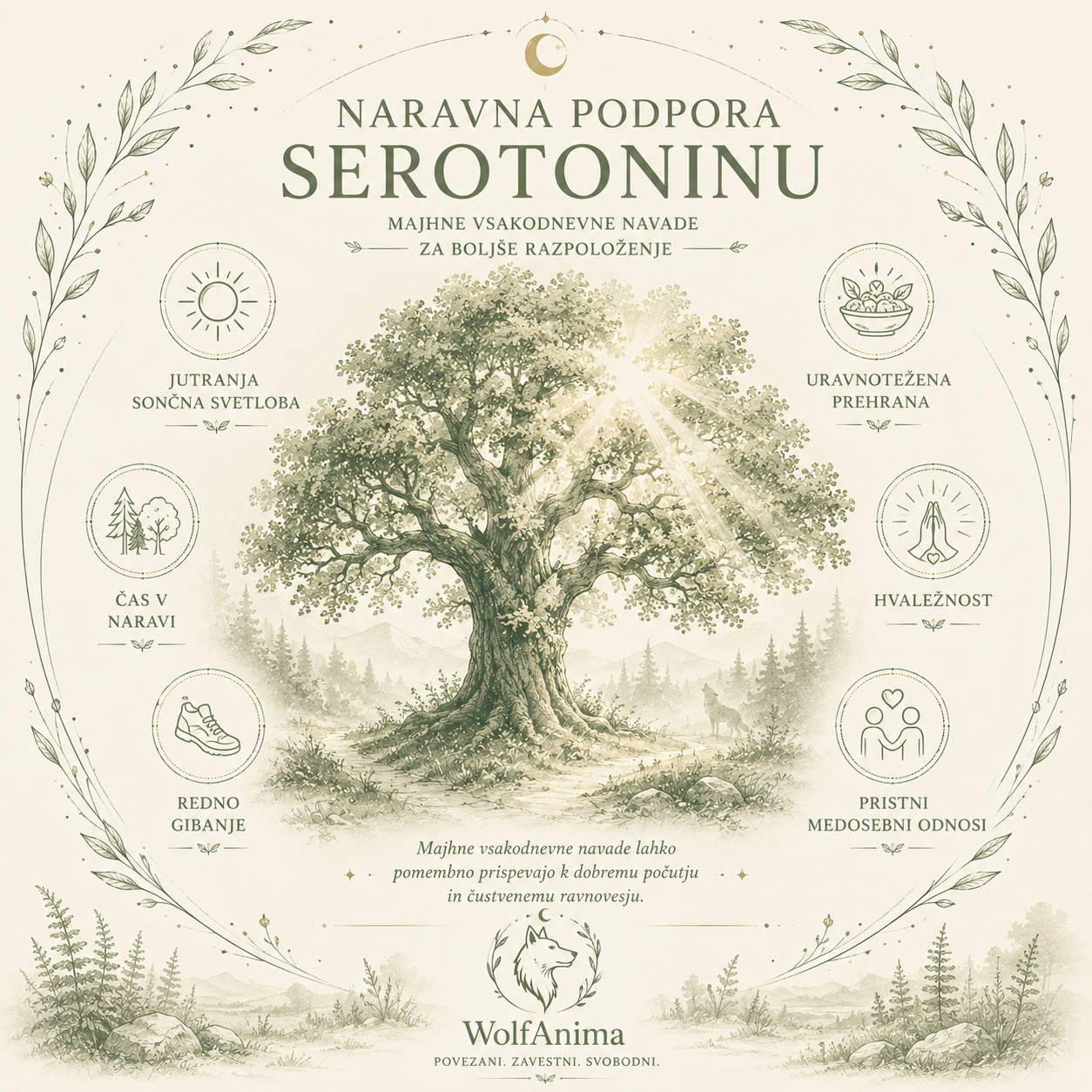 Serotonin – tiho zadovoljstvo, ilustracija WolfAnima